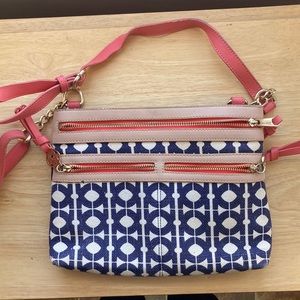 Spartina 449 crossbody blue and pink